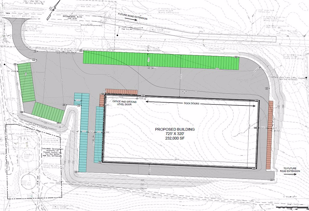 Site Plan for New Warehouse in Dublin VA